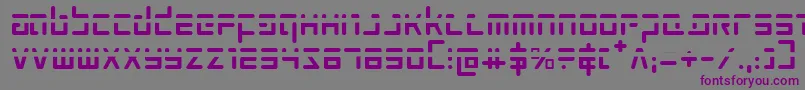 Шрифт Prokofievph – фиолетовые шрифты на сером фоне