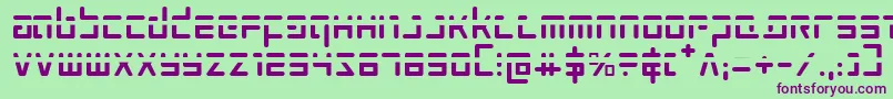 Prokofievph Font – Purple Fonts on Green Background