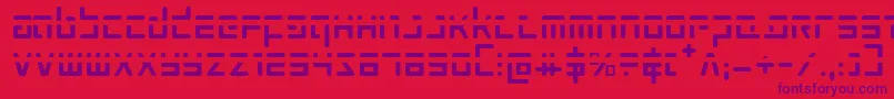 Prokofievph Font – Purple Fonts on Red Background