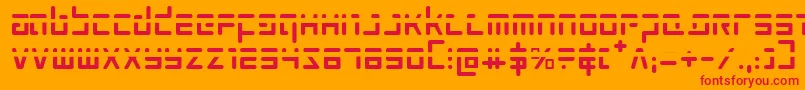 Prokofievph Font – Red Fonts on Orange Background
