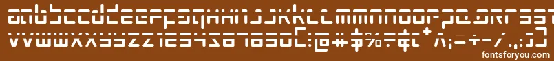 Prokofievph Font – White Fonts on Brown Background