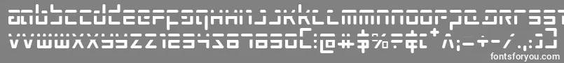 Prokofievph Font – White Fonts on Gray Background