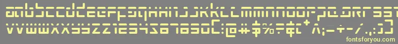 Prokofievph Font – Yellow Fonts on Gray Background