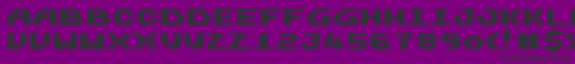 Harmonica Font – Black Fonts on Purple Background