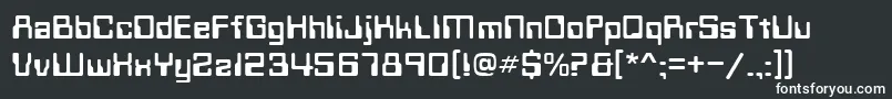Шрифт TechnoNormal – белые шрифты