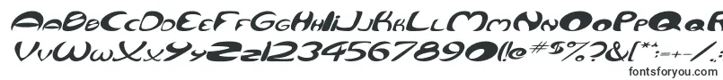 Шрифт QurveWideItalic – очень широкие шрифты