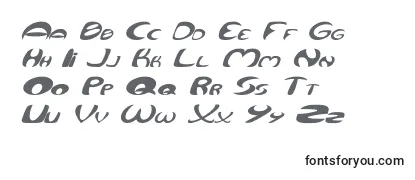 Schriftart QurveWideItalic