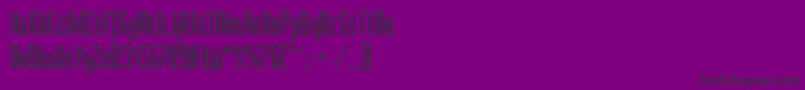 SoNarrow-fontti – mustat fontit violetilla taustalla