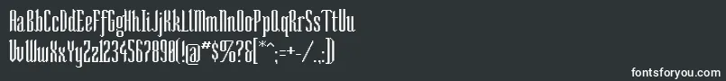 Шрифт SoNarrow – белые шрифты на чёрном фоне