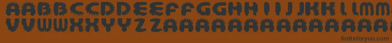 AztecBouffon Font – Black Fonts on Brown Background