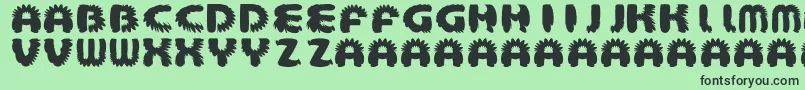 AztecBouffon Font – Black Fonts on Green Background