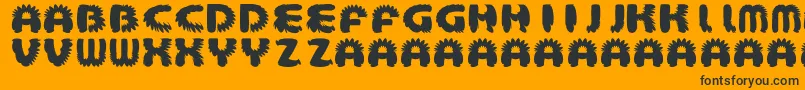 AztecBouffon Font – Black Fonts on Orange Background