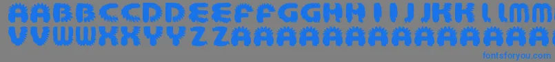AztecBouffon Font – Blue Fonts on Gray Background