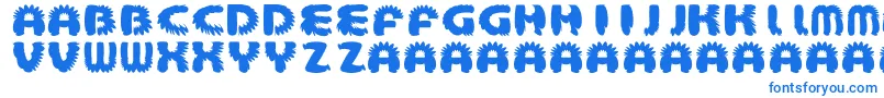 AztecBouffon Font – Blue Fonts on White Background
