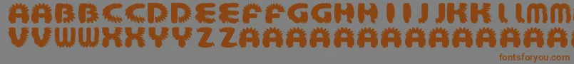 AztecBouffon Font – Brown Fonts on Gray Background