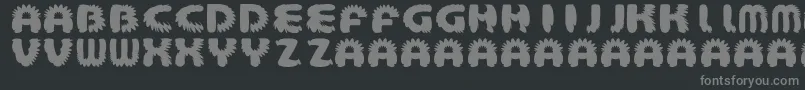AztecBouffon Font – Gray Fonts on Black Background