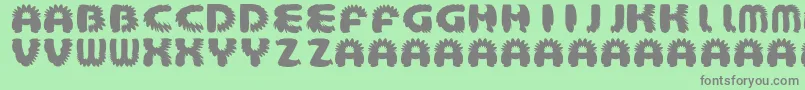 AztecBouffon Font – Gray Fonts on Green Background