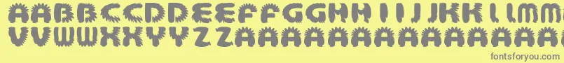 AztecBouffon Font – Gray Fonts on Yellow Background