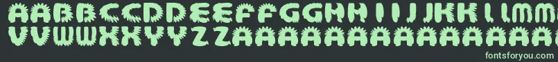 AztecBouffon Font – Green Fonts on Black Background