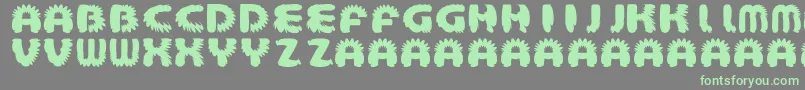 AztecBouffon Font – Green Fonts on Gray Background
