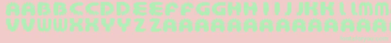 AztecBouffon Font – Green Fonts on Pink Background