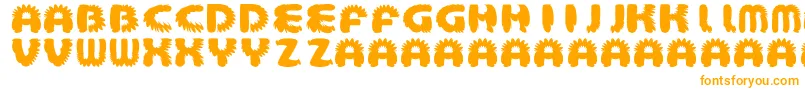 AztecBouffon Font – Orange Fonts on White Background