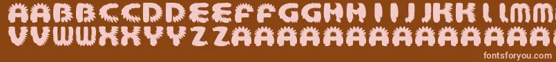 AztecBouffon Font – Pink Fonts on Brown Background