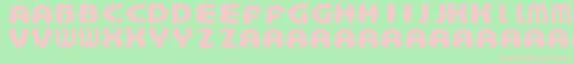 AztecBouffon Font – Pink Fonts on Green Background