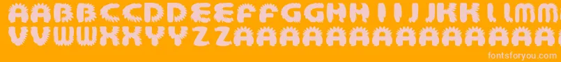 AztecBouffon Font – Pink Fonts on Orange Background