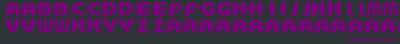Weitere Informationen zur AztecBouffon-Schriftart AztecBouffon-Schriftart – Violette Schriften auf schwarzem Hintergrund