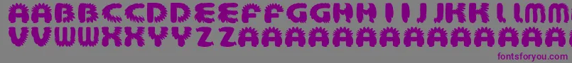 AztecBouffon Font – Purple Fonts on Gray Background