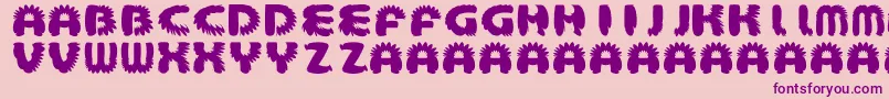 AztecBouffon Font – Purple Fonts on Pink Background