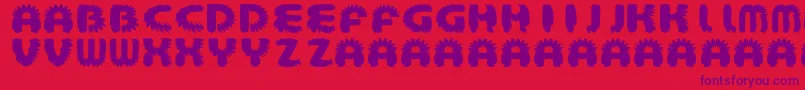 AztecBouffon Font – Purple Fonts on Red Background