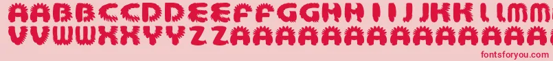 AztecBouffon Font – Red Fonts on Pink Background