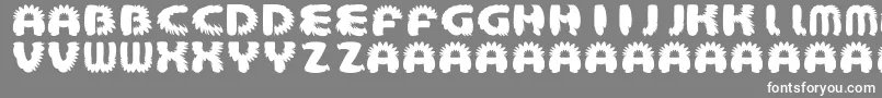 AztecBouffon Font – White Fonts on Gray Background