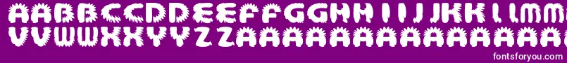AztecBouffon Font – White Fonts on Purple Background