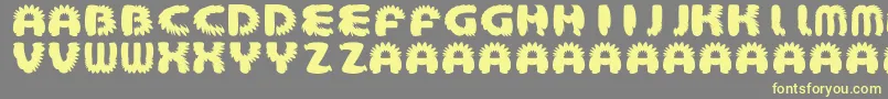 AztecBouffon Font – Yellow Fonts on Gray Background