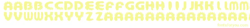 AztecBouffon Font – Yellow Fonts on White Background