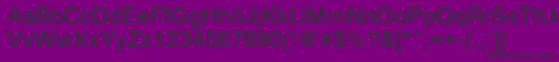 Vantaplain Font – Black Fonts on Purple Background