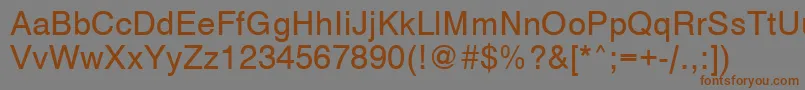 Vantaplain Font – Brown Fonts on Gray Background