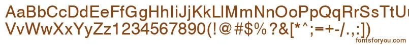 Vantaplain Font – Brown Fonts on White Background