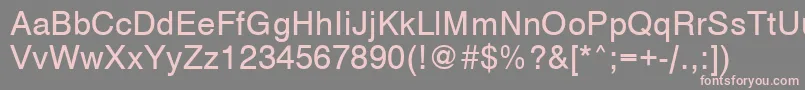 Vantaplain Font – Pink Fonts on Gray Background