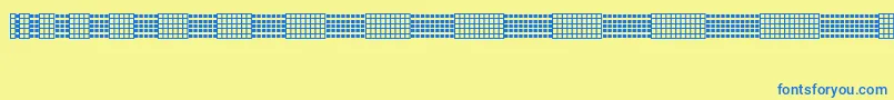 Saiba mais sobre a fonte Picgrid Fonte Picgrid – fontes azuis em um fundo amarelo