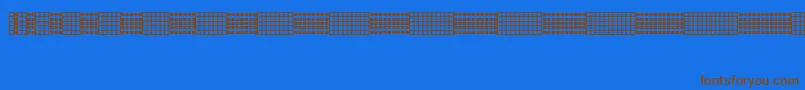 Шрифт Picgrid – коричневые шрифты на синем фоне