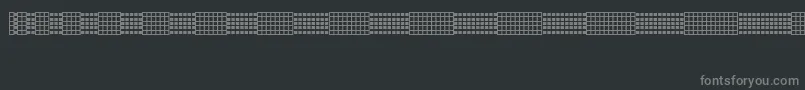Fonte Picgrid – fontes cinzas em um fundo preto