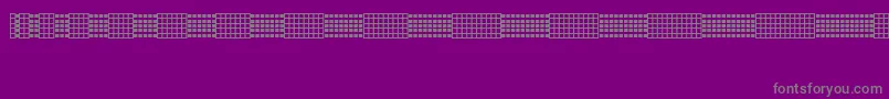 Picgrid Font – Gray Fonts on Purple Background