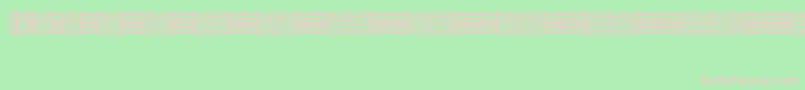 Picgrid-fontti – vaaleanpunaiset fontit vihreällä taustalla