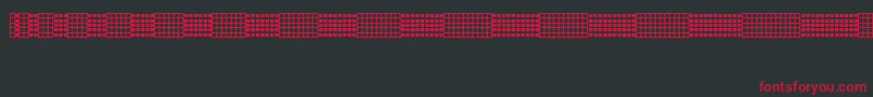 Fonte Picgrid – fontes vermelhas em um fundo preto