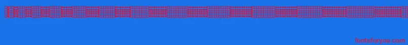 Picgrid Font – Red Fonts on Blue Background