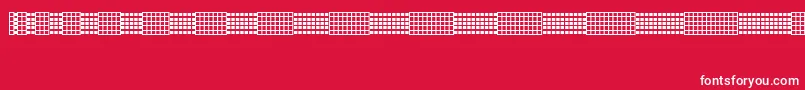 Picgrid Font – White Fonts on Red Background